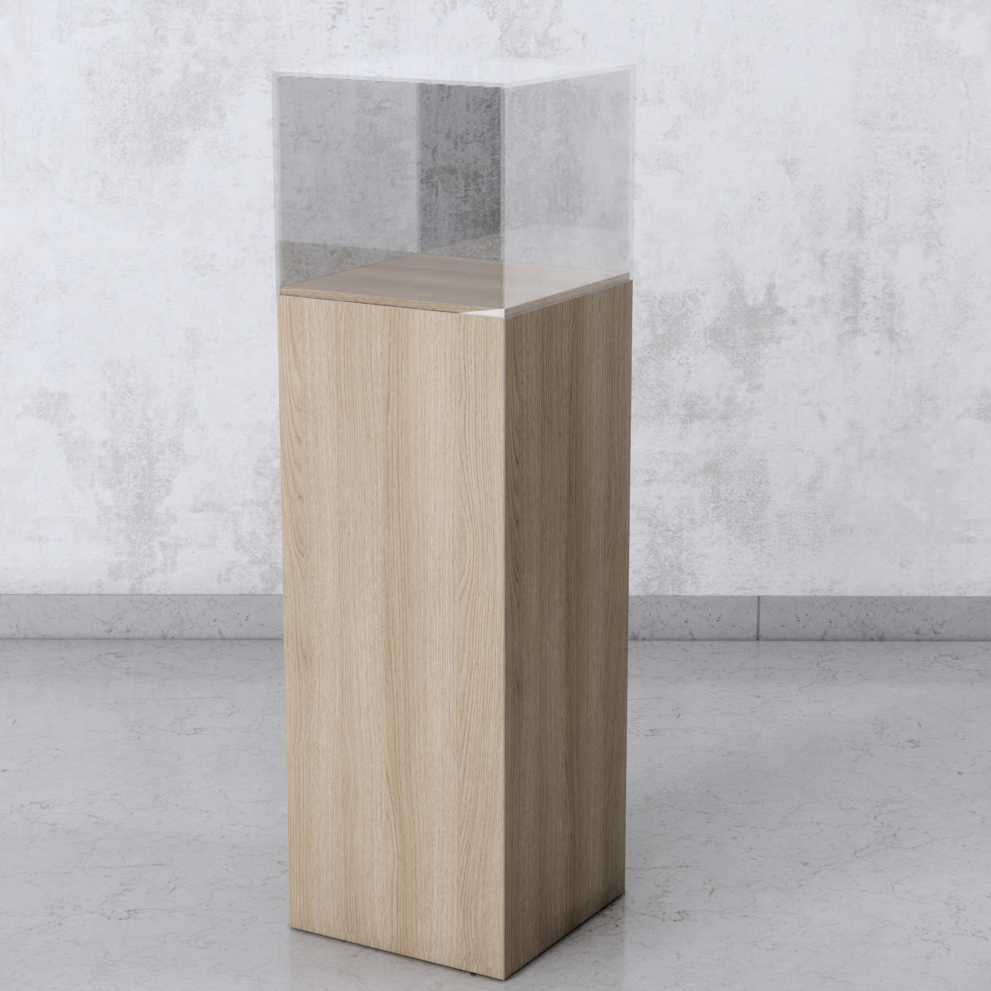 Cube Pedestal with Acrylic Cover 12x12x36