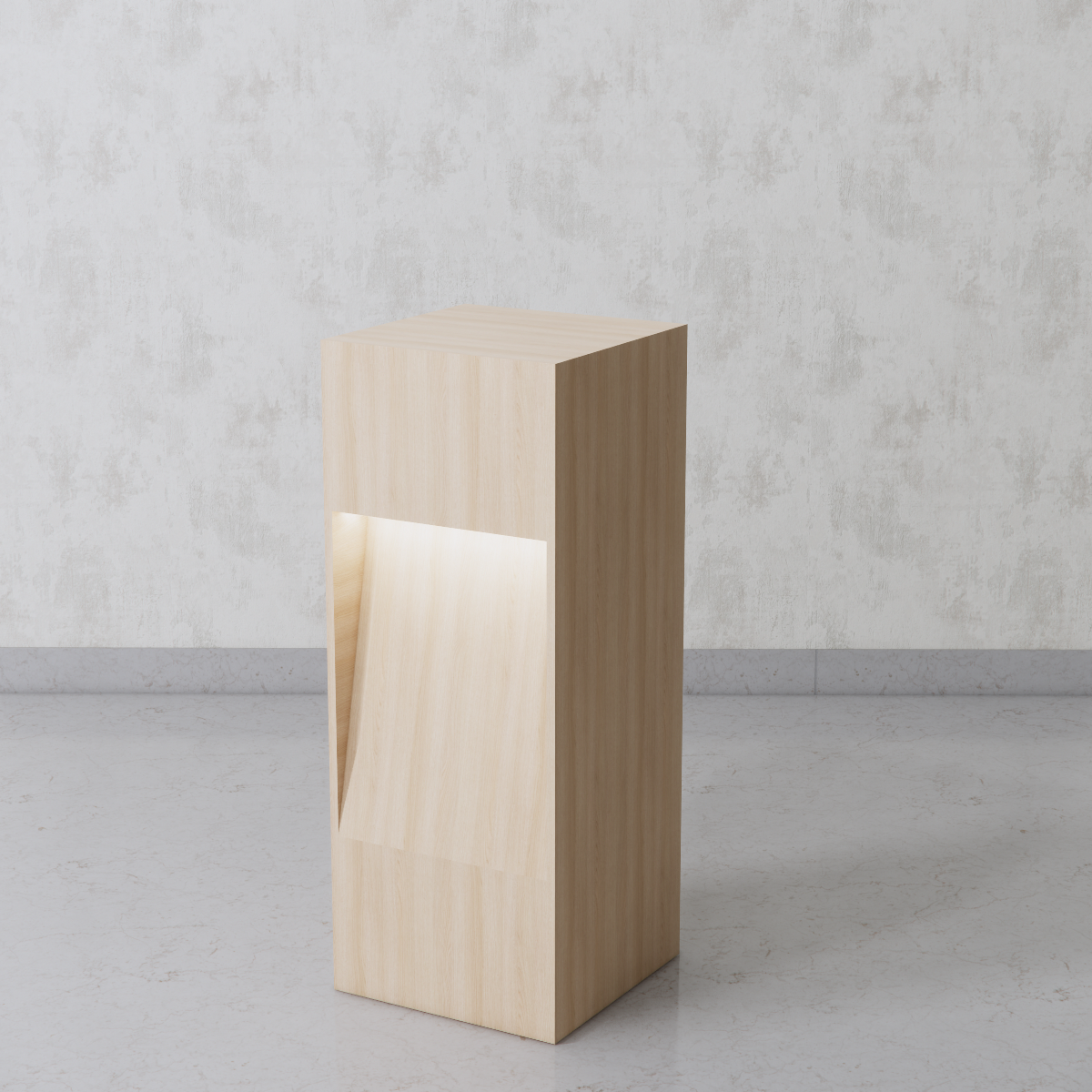 Cube Pedestal Custom Shape 14x14x36