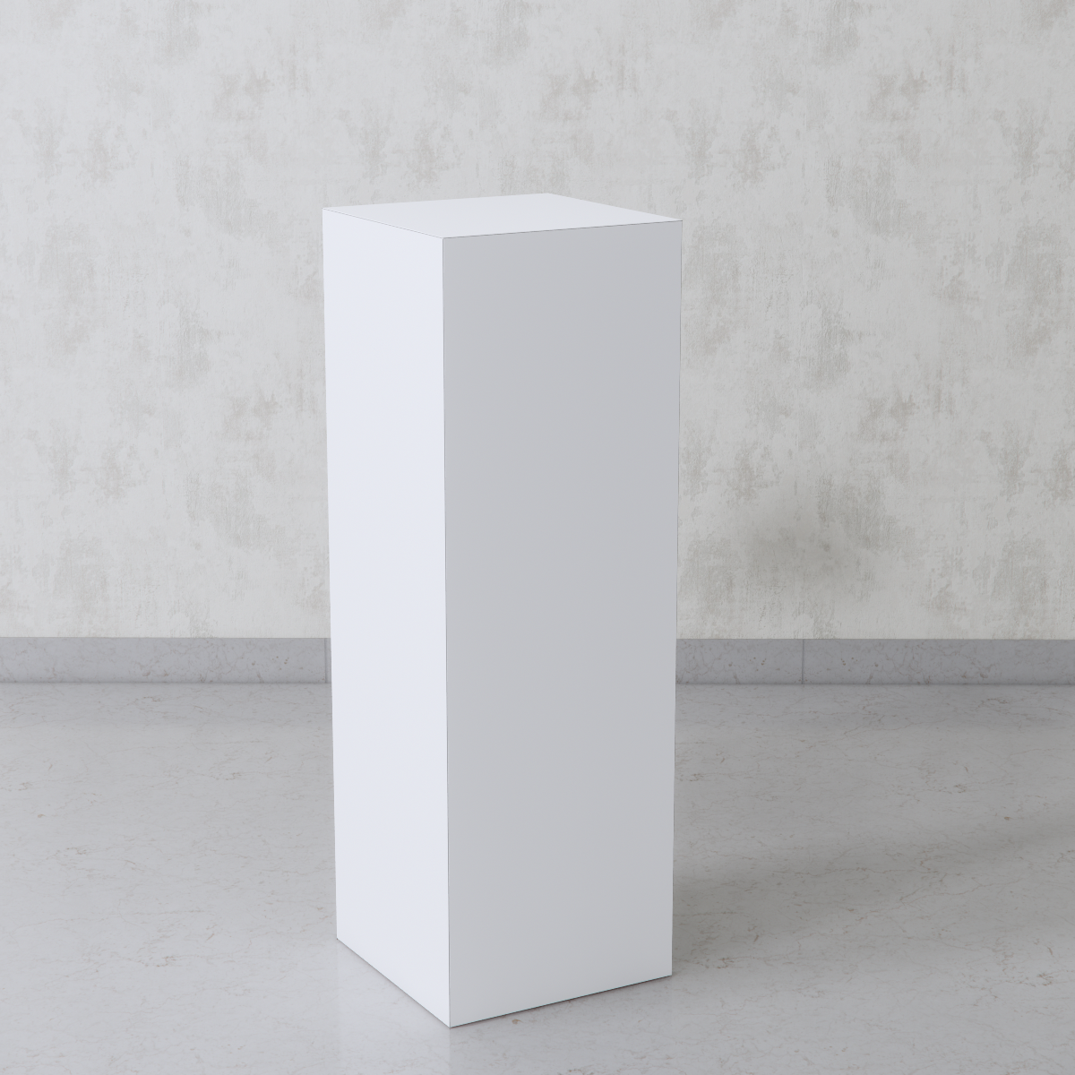 Cube Pedestal 14"x14"x42" White