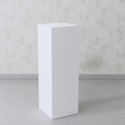 Cube Pedestal 14"x14"x42" White