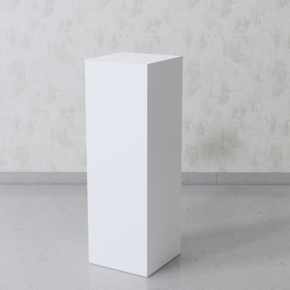 Cube Pedestal 14"x14"x42" White