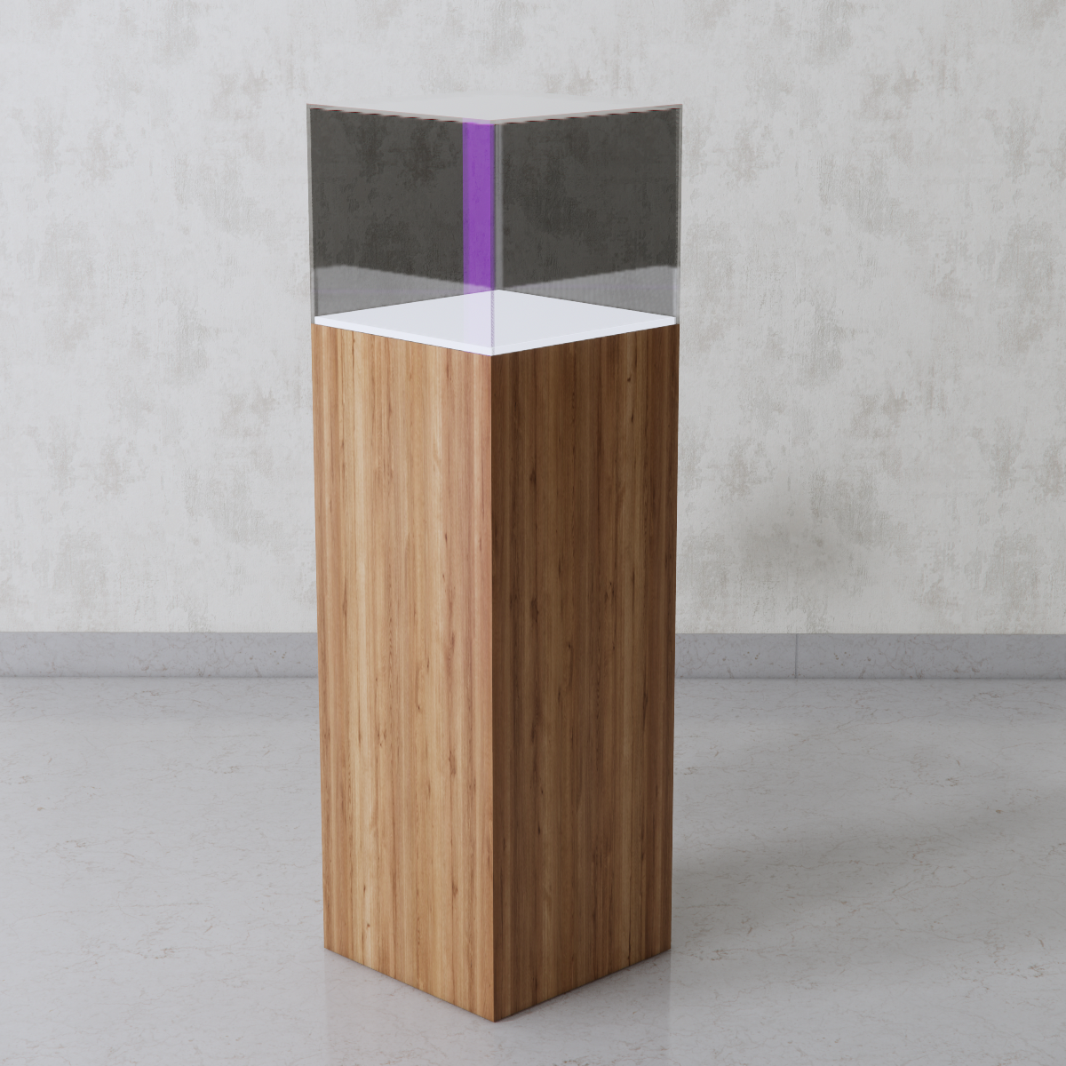 Wood Veneer/Laminate Uplit Pedestal